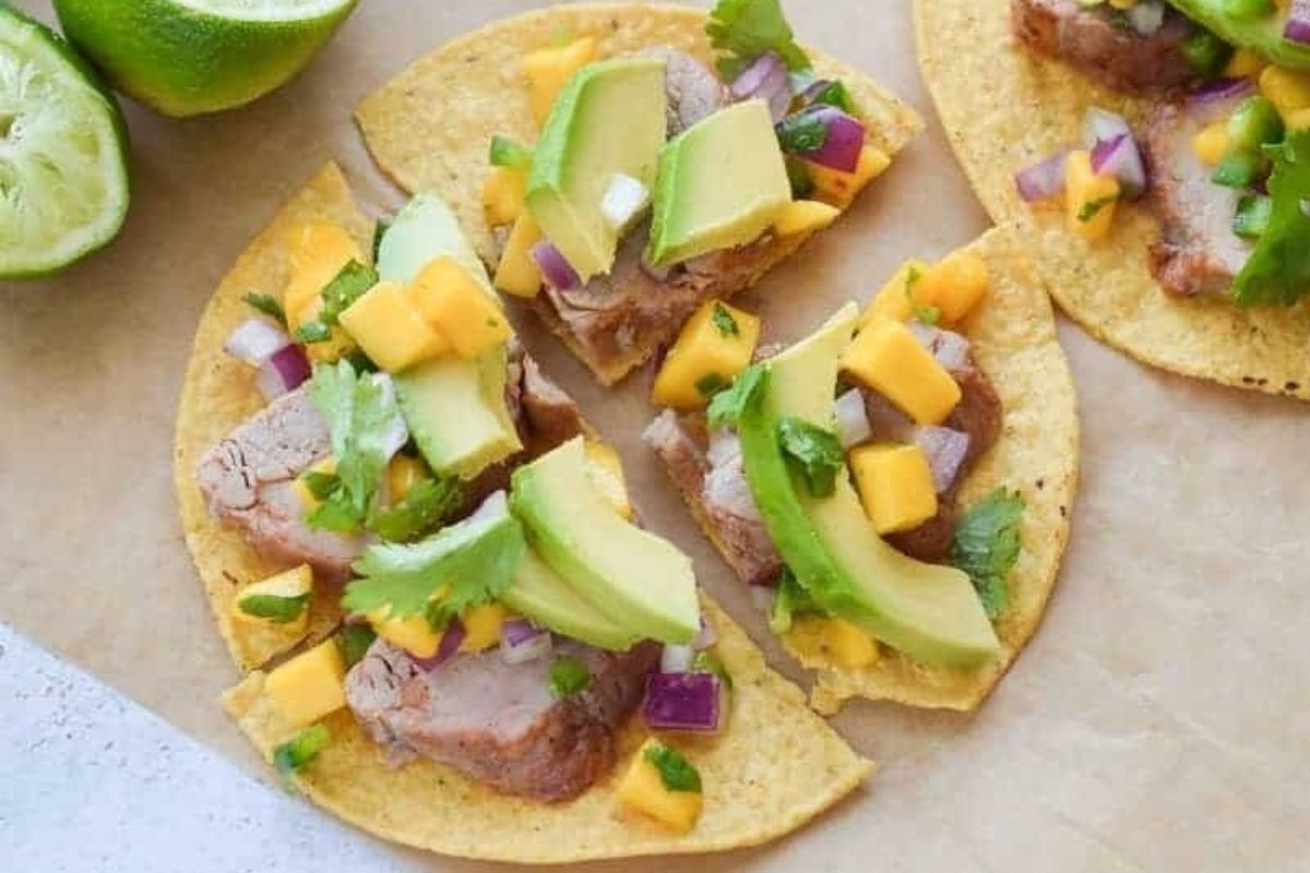Pork Tostadas With Mango Salsa 1