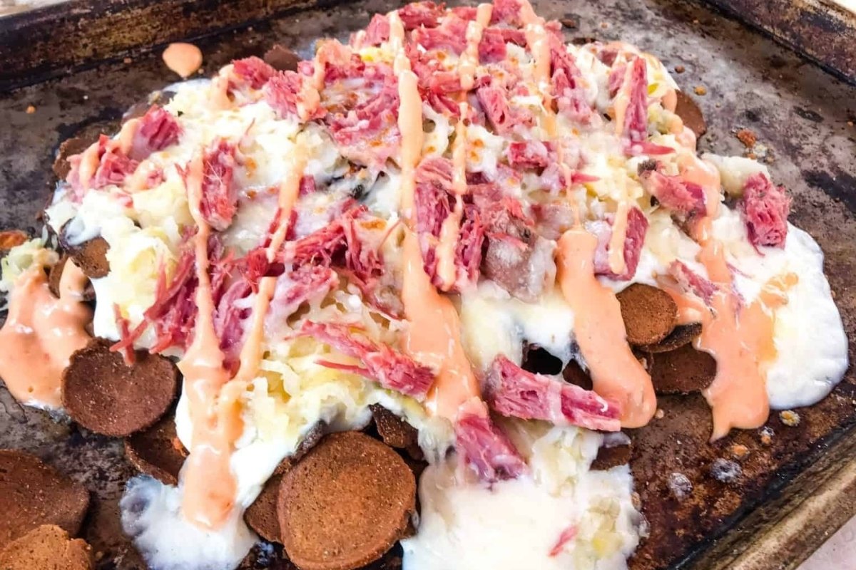 Reuben Irish Nachos