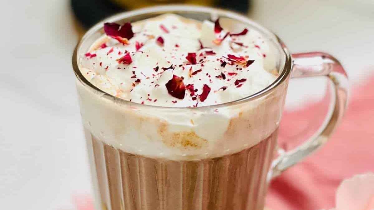 Rose Hot Chocolate. 