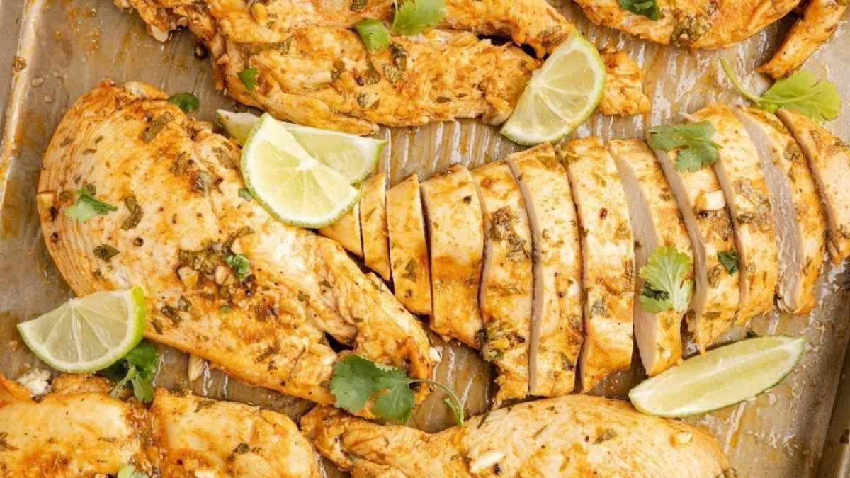 Sheet Pan Cilantro Lime Chicken (Cilantro-Lime Marinade).