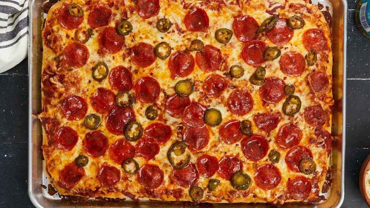 Sheet Pan Pizza. 