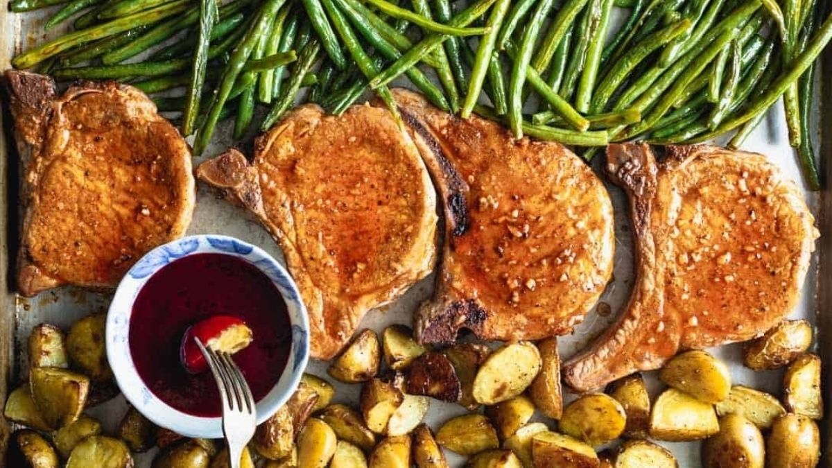 Sheet Pan Pork Chops.