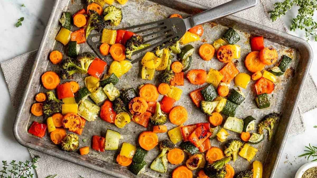 Sheet Pan Roasted Veggies.