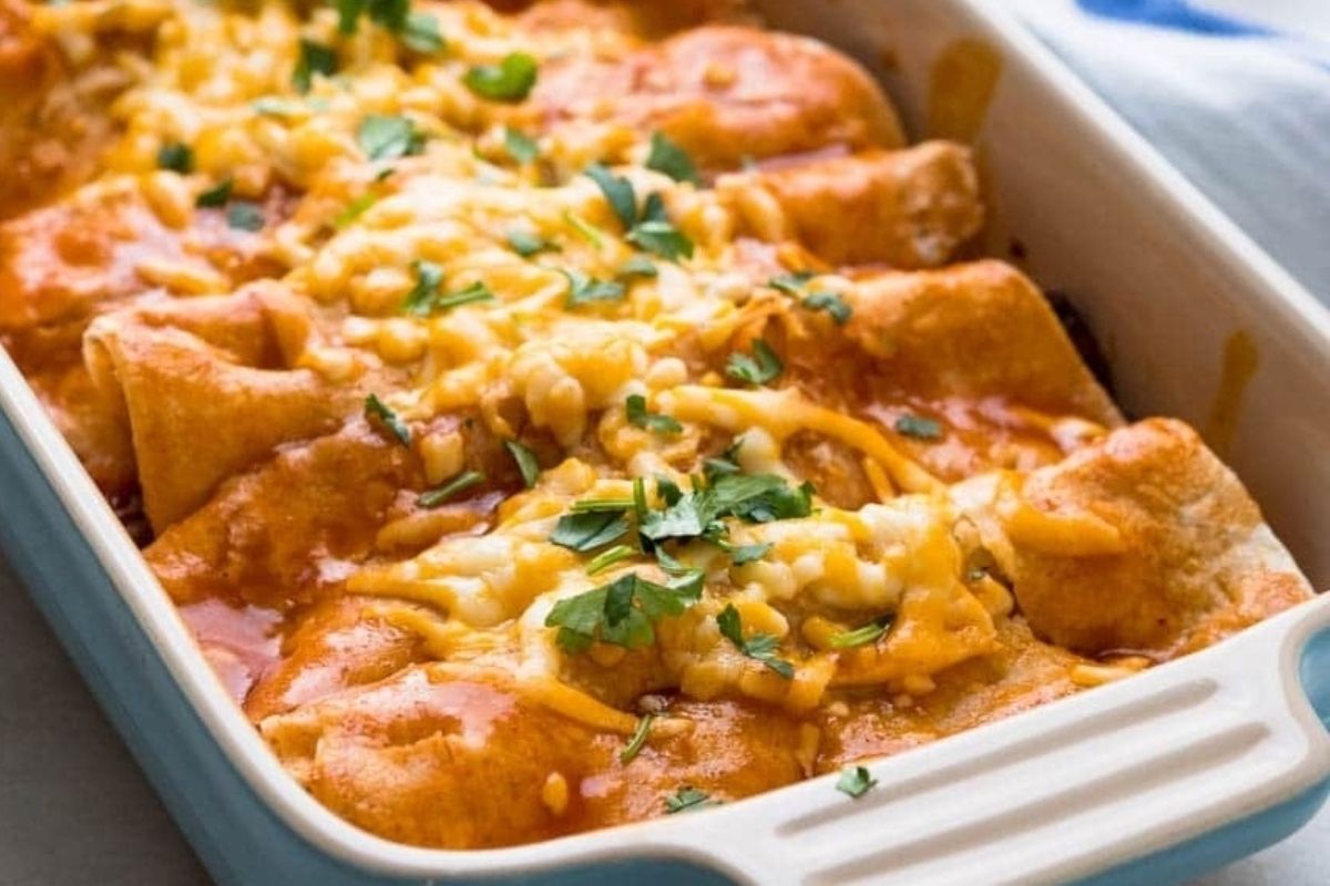 Shredded Beef Enchiladas 4 Ingredients
