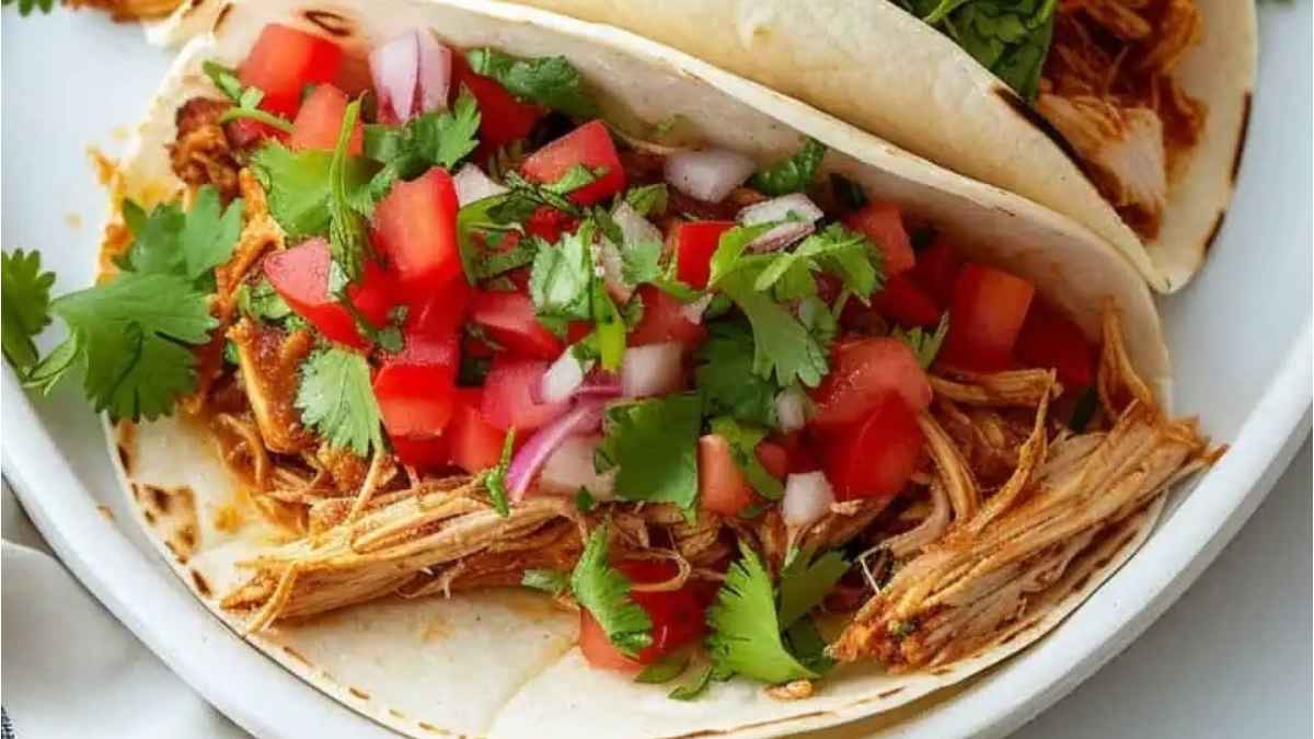 Shredded Chicken Tacos.