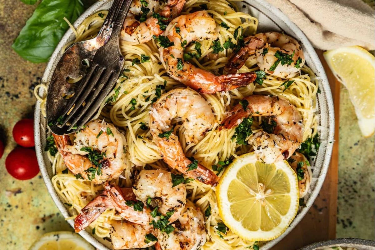Shrimp Scampi With Angel Hair Pasta
