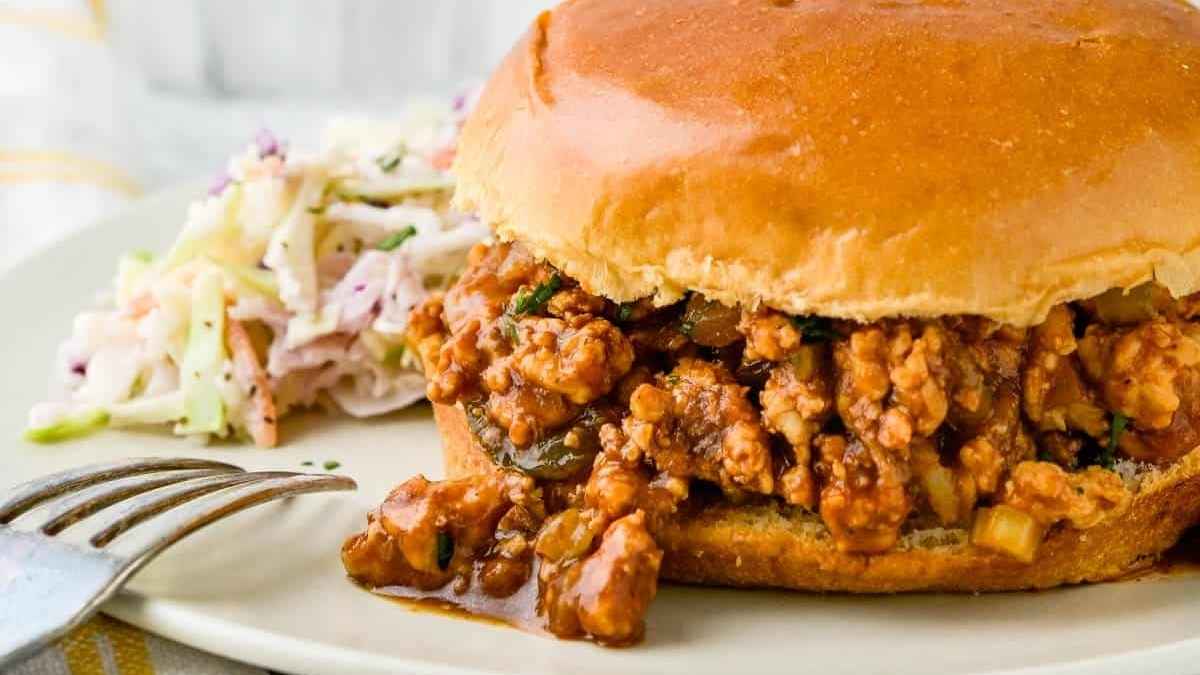 Sloppy Joes With Ground Turkey Breast.