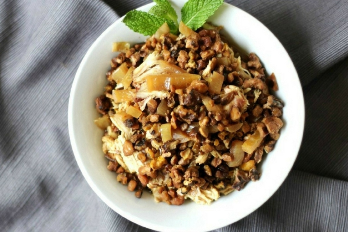 Slow Cooker Chicken Fesenjan.