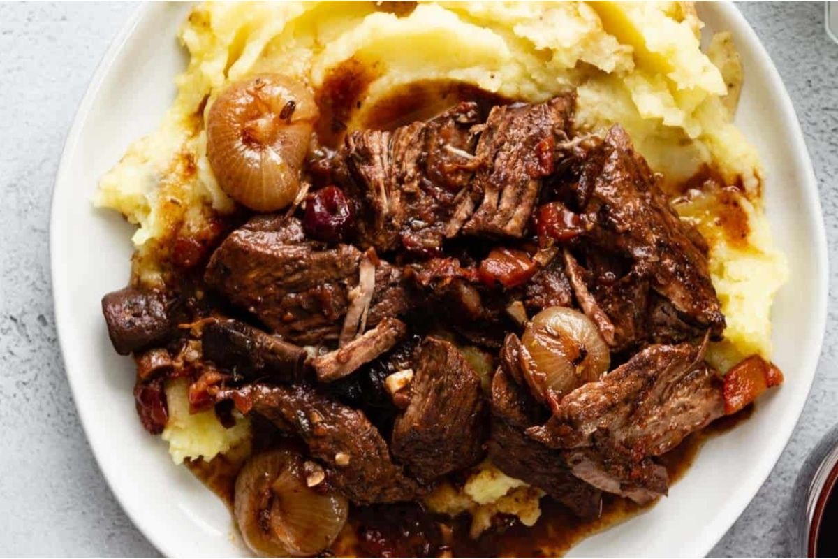 Slow Cooker Boneless Beef Ribs In Pomegranate Sauce 3
