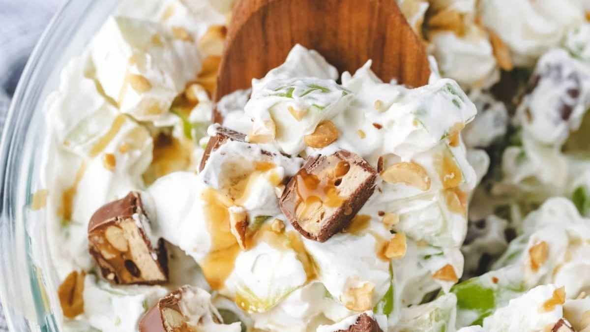 Snickers Salad. 