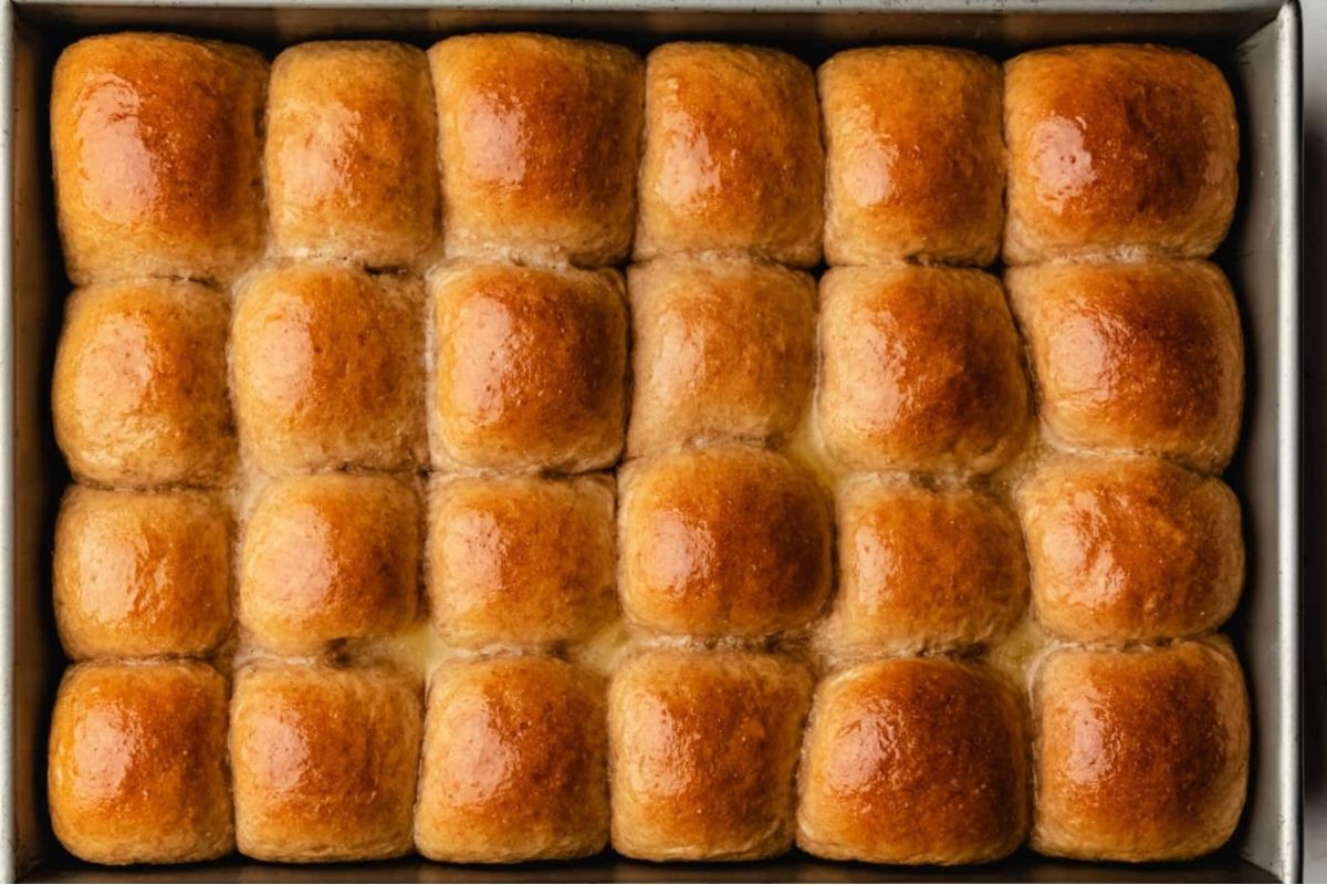 Soft Honey Whole Wheat Dinner Rolls