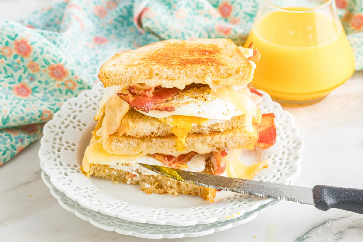 Sourdough Breakfast Sandwich. 