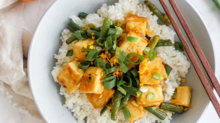 Sticky Orange Tofu.