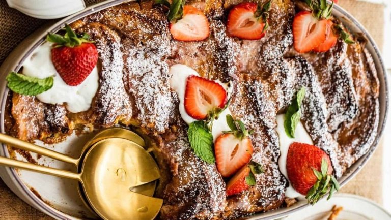 strawberry french toast casserole