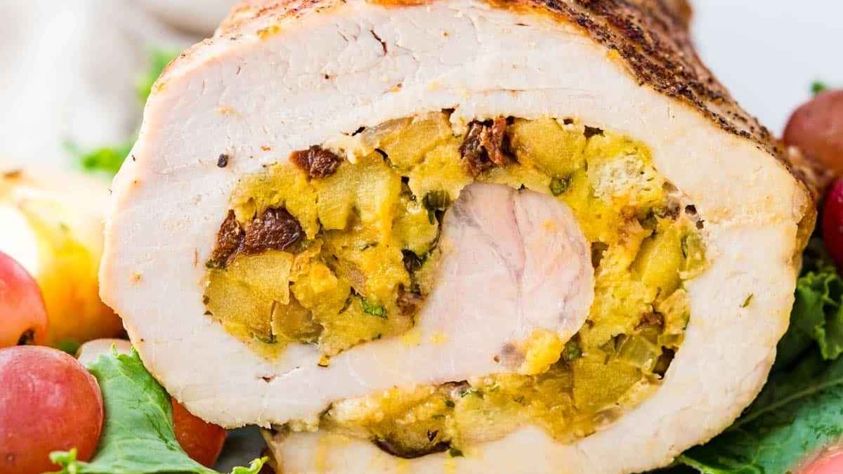 Stuffed Roast Pork Loin. 