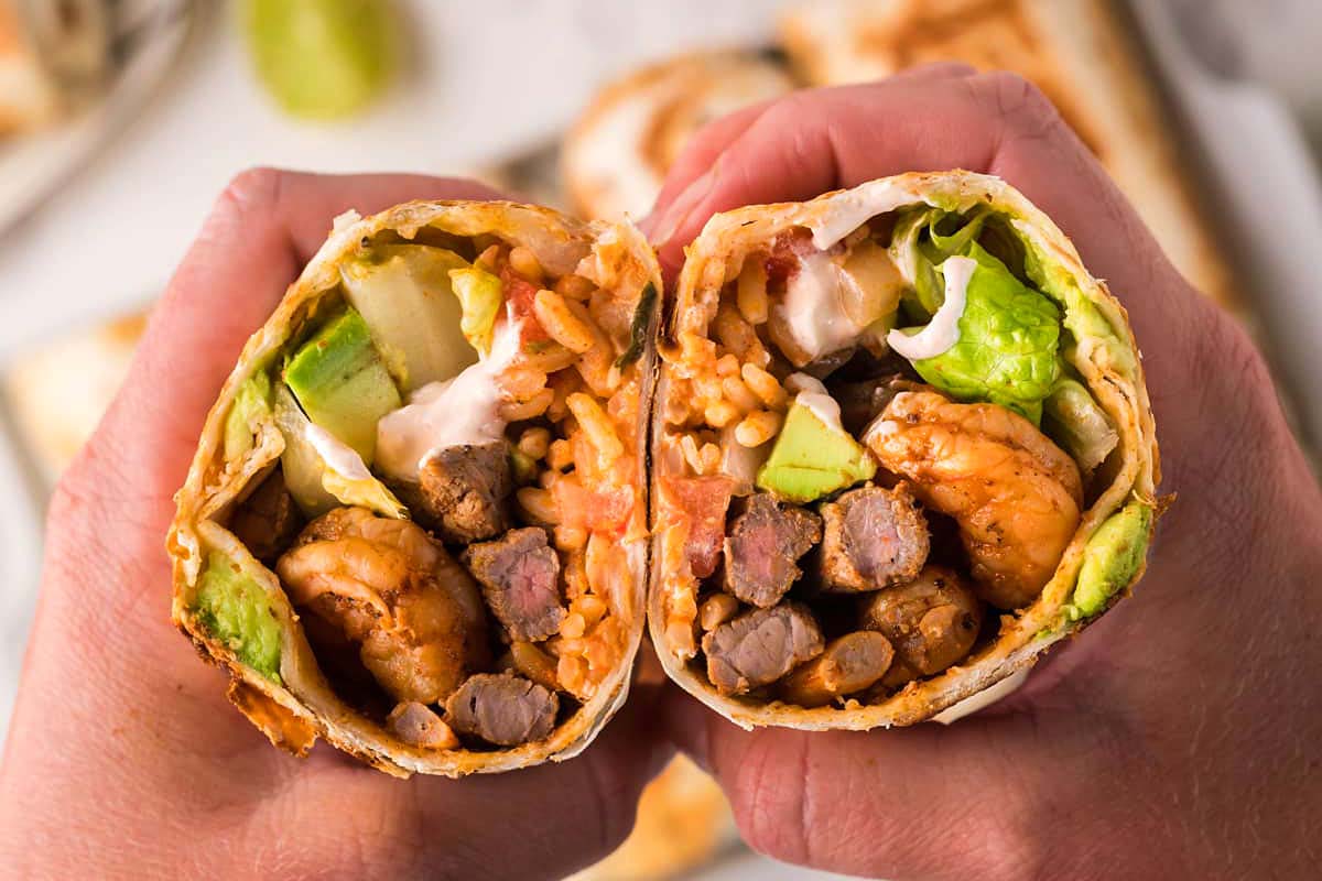 Surf and Turf Burrito.