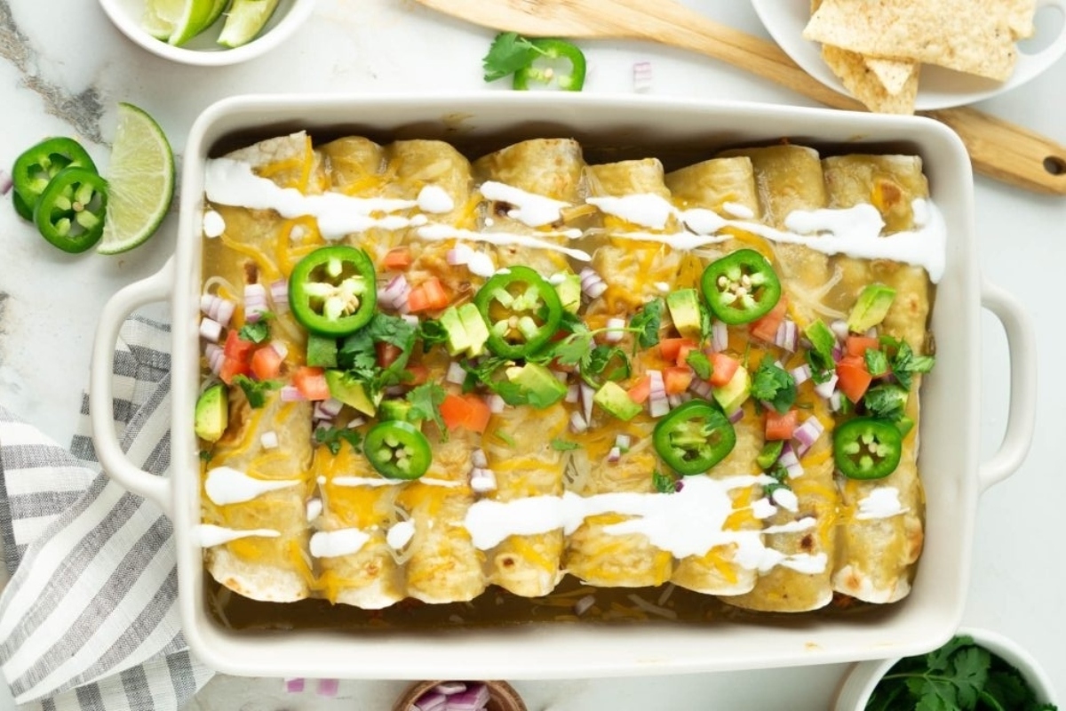 Sweet Pork Enchiladas.