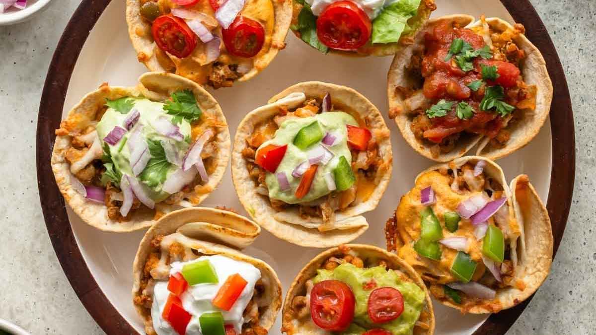 Taco Cups With Ground Turkey.
