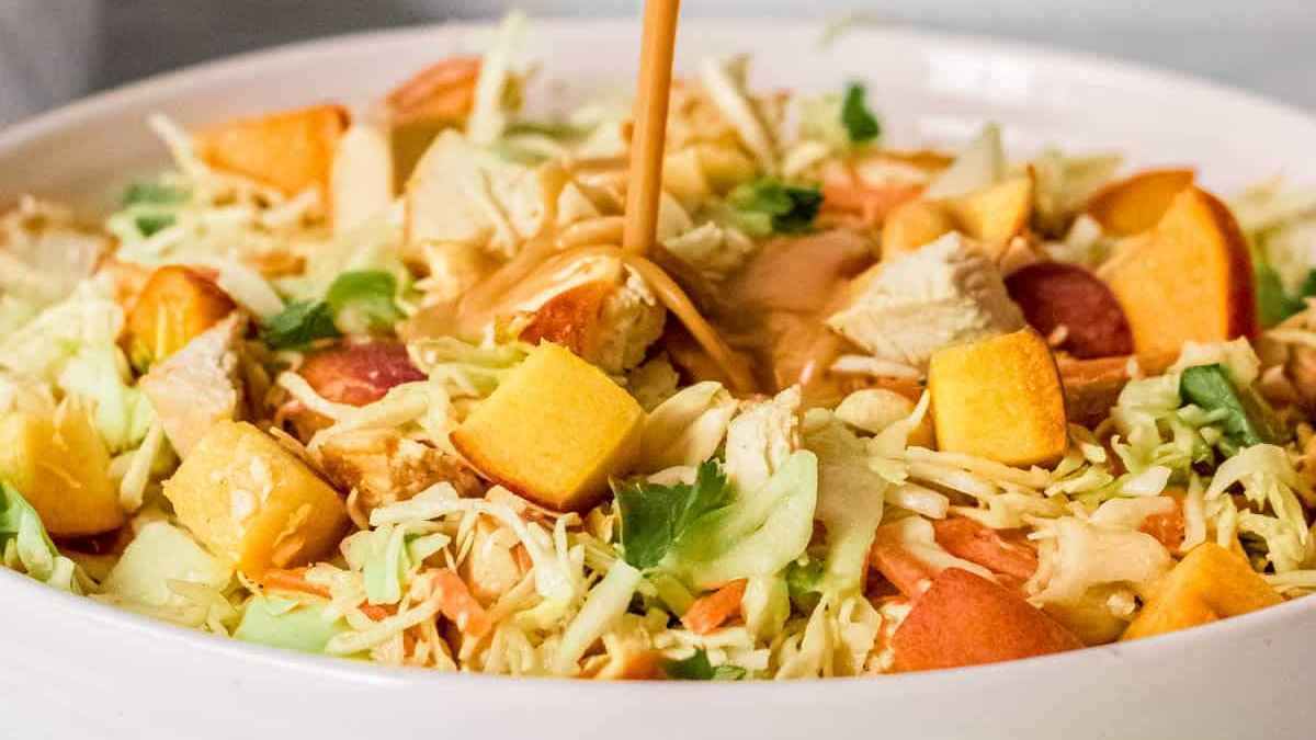 Thai Chicken Salad With Peanut Dressing
