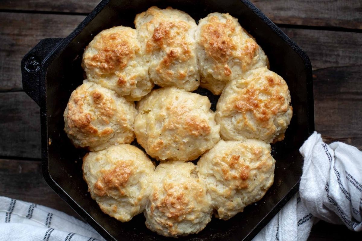 The Best Buttermilk Drop Biscuits In Cast Iron