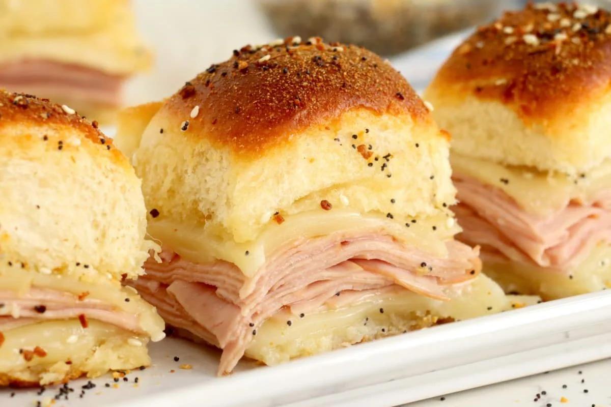 Turkey And Cheese Sliders. 