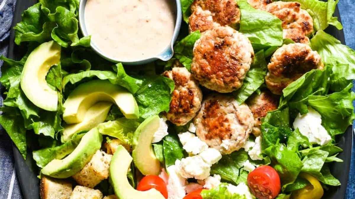Turkey Burger Salad.