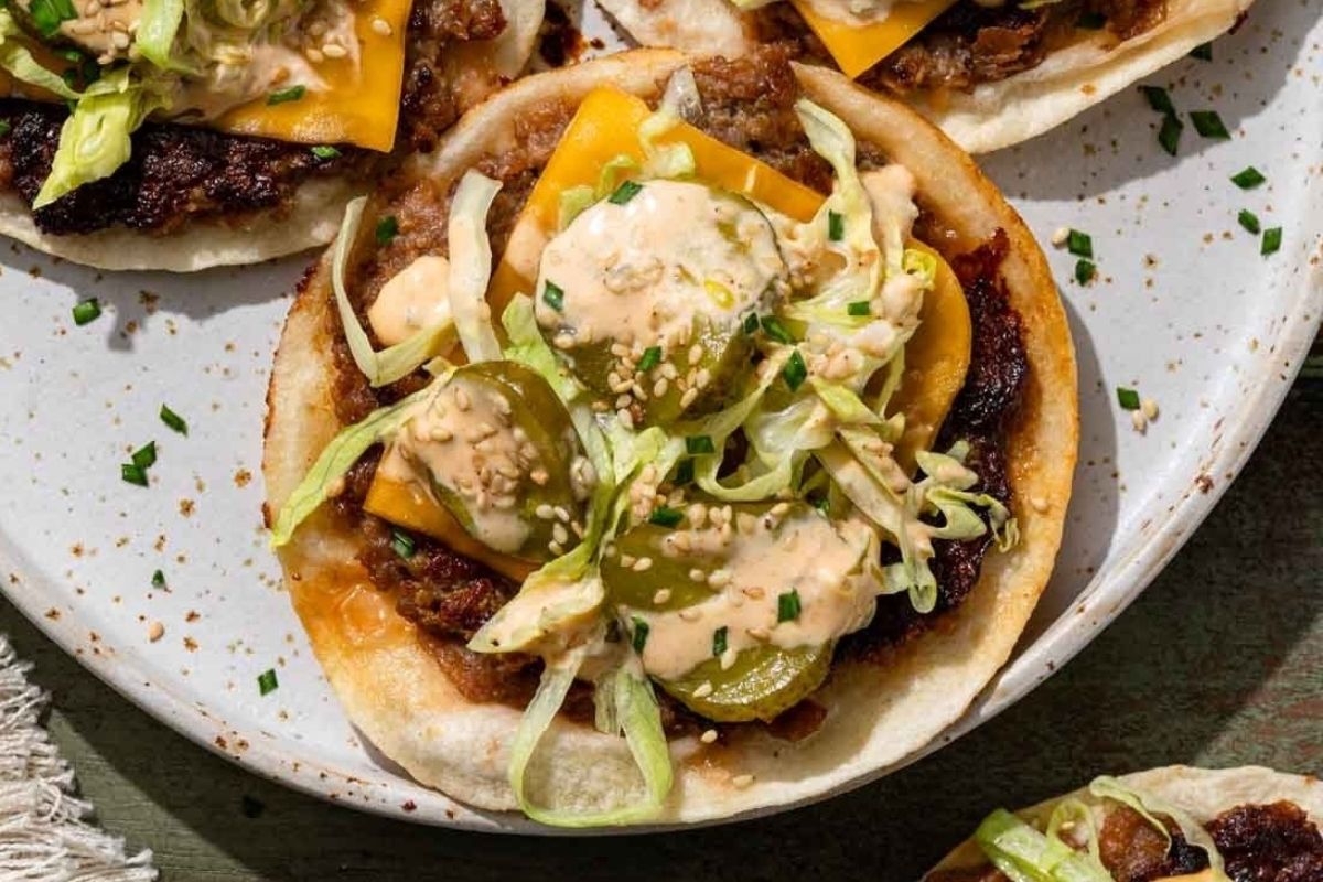 Vegan Big Mac Tacos 1