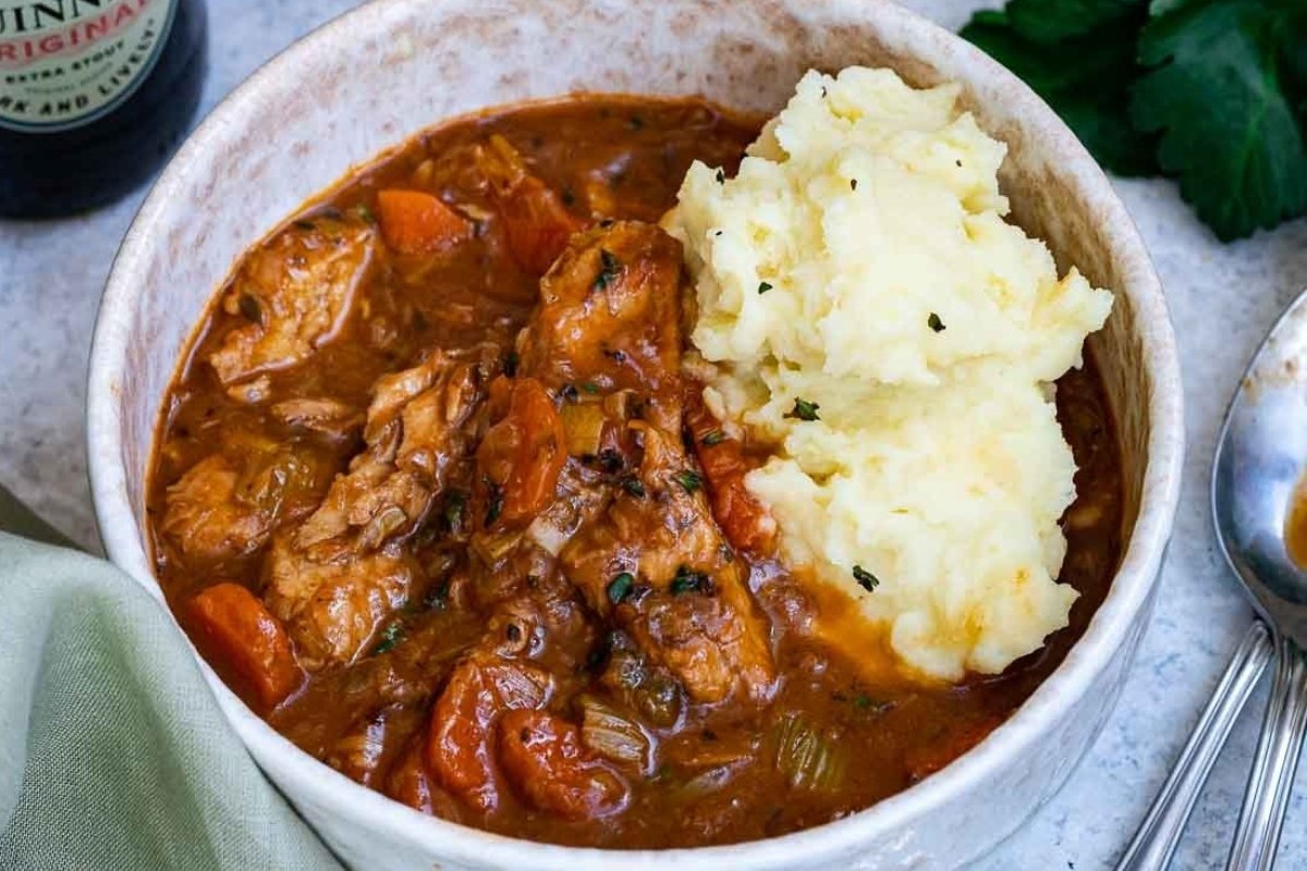 Vegan Irish Stew With Guinness