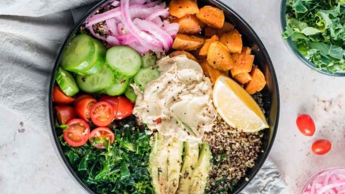 Vegan Mediterranean Bowl Recipe.