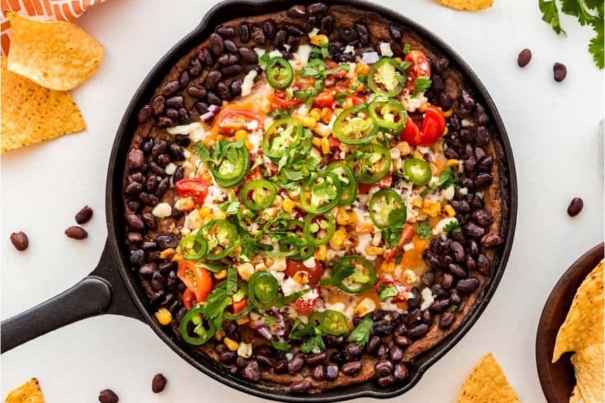 Warm Rustic Black Bean Dip
