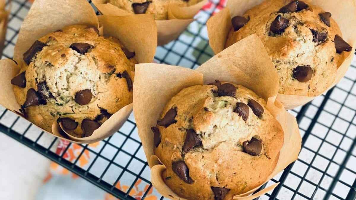 Zucchini Chocolate Chip Muffins.