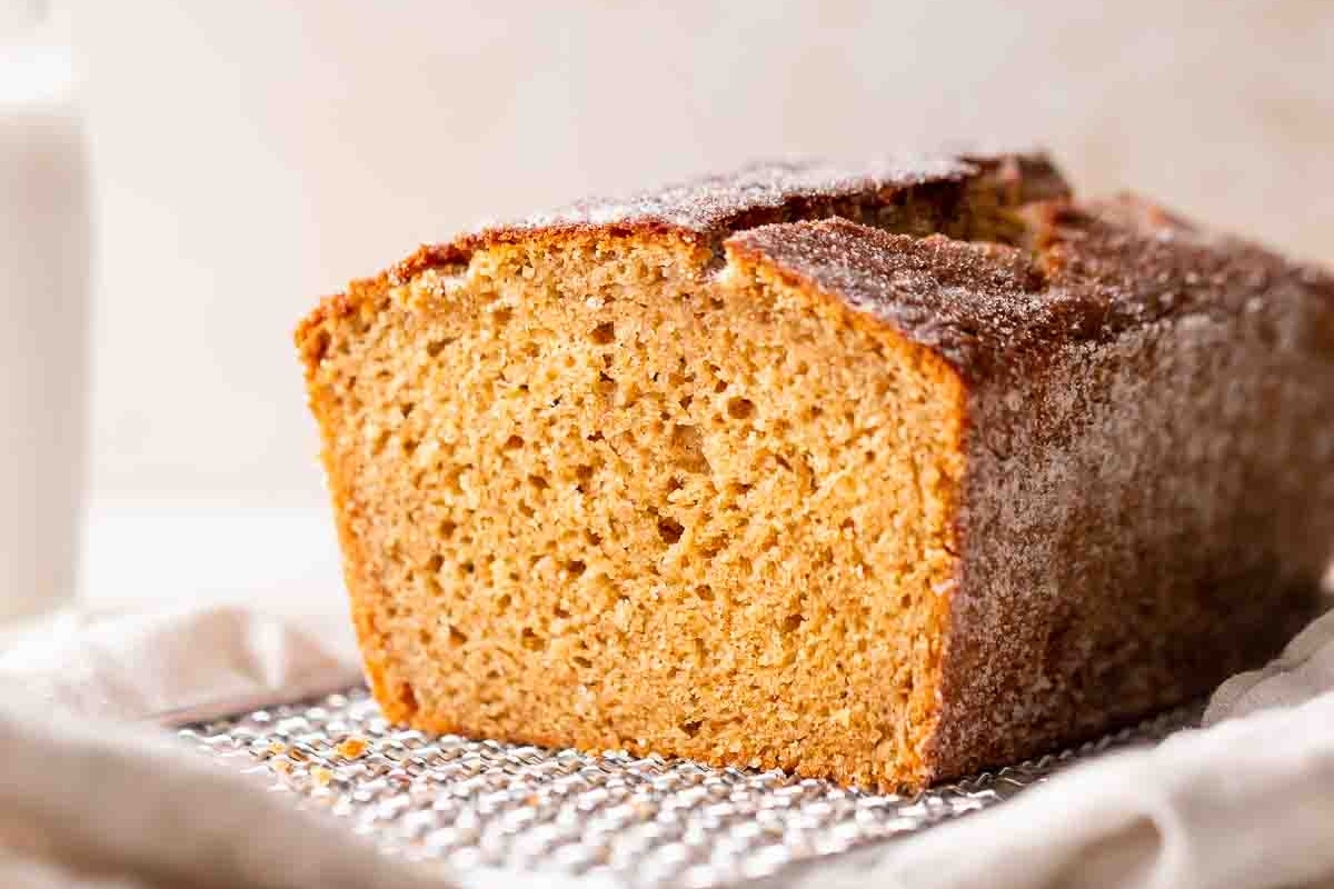 Apple Cider Donut Loaf Cake.