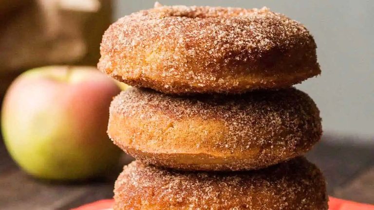 Baked Apple Cider Doughnuts.