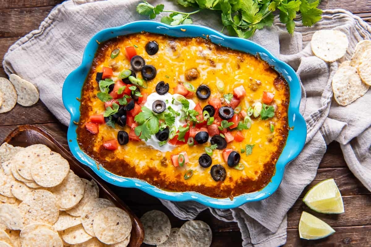 Beef Enchilada Dip.