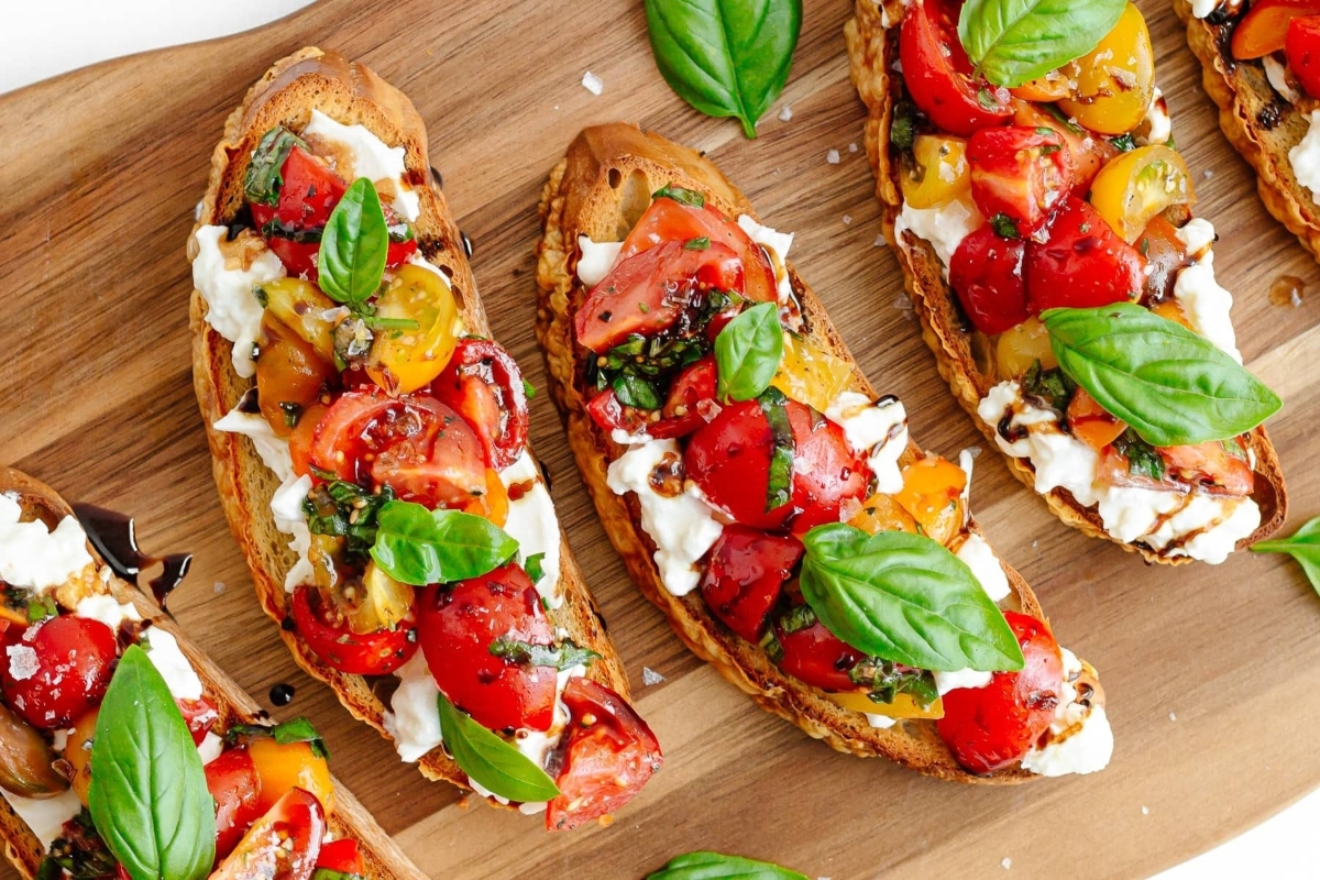 Burrata Bruschetta.
