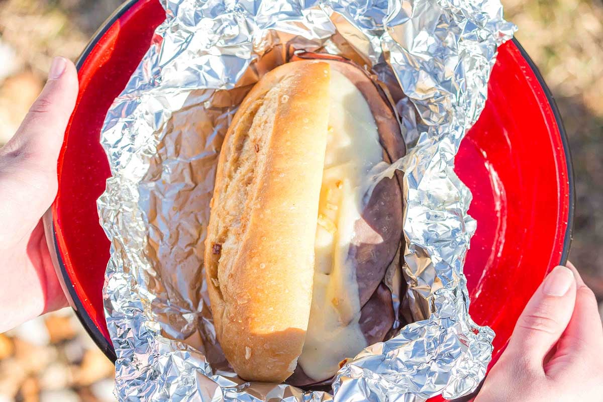 Foil Pack French Dip Sandwiches.