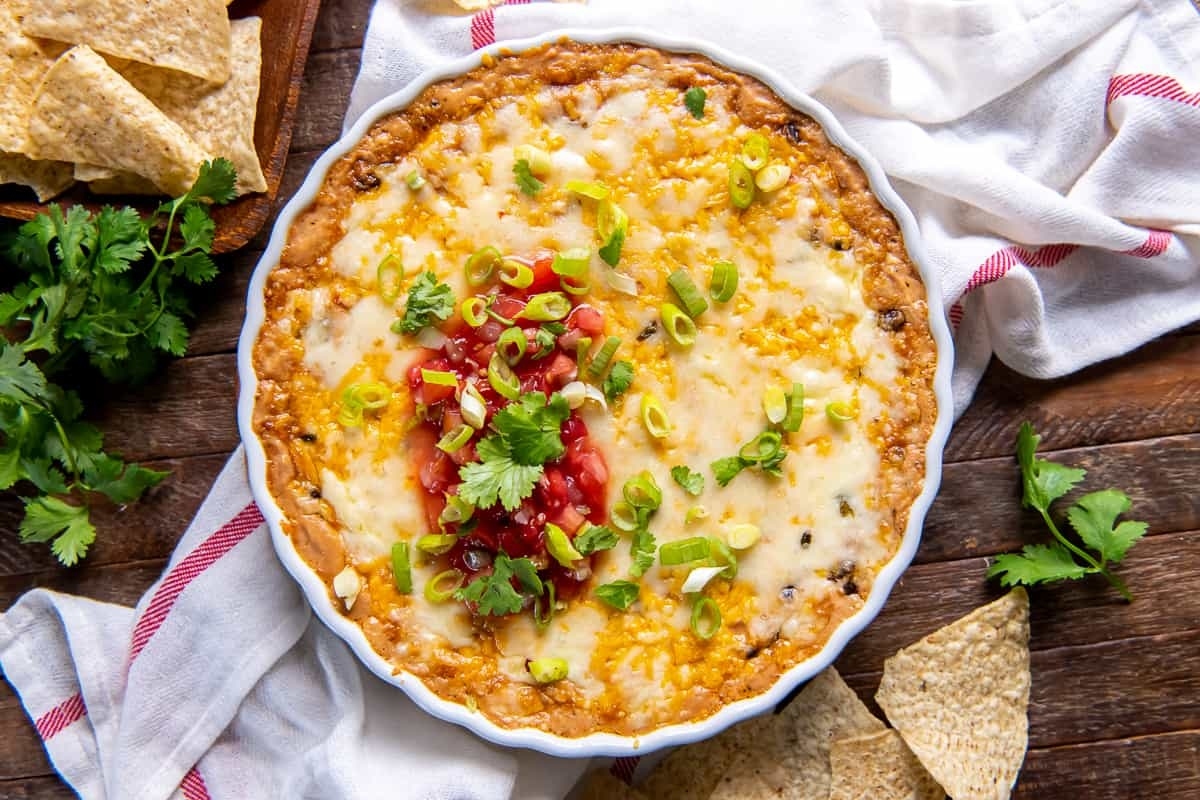 Cheesy Bean Dip.