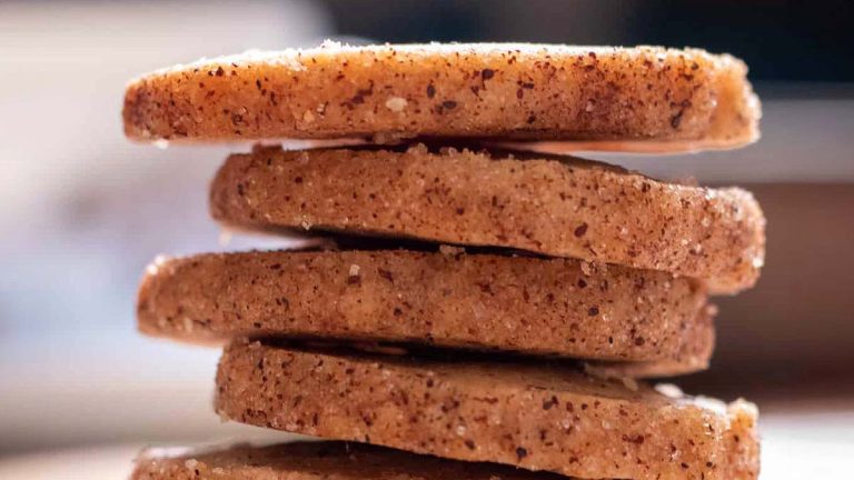 Cinnamon Cookies With Cinnamon Sugar.