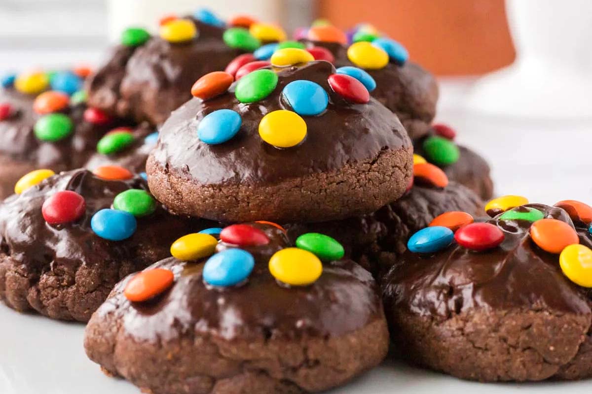 Cosmic Brownie Cookies (Crumbl Copycat). 