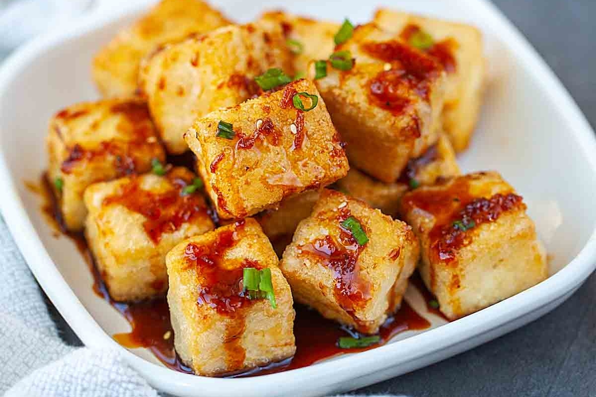 Crispy Teriyaki Tofu.
