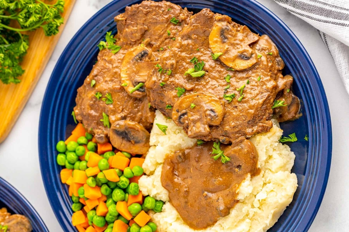 Slow Cooker Cube Steak.