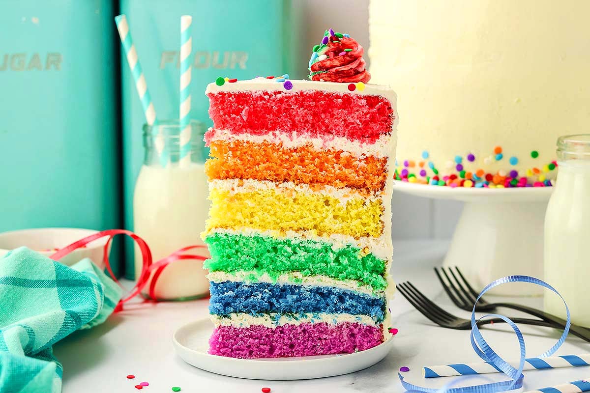 Rainbow Layer Cake.