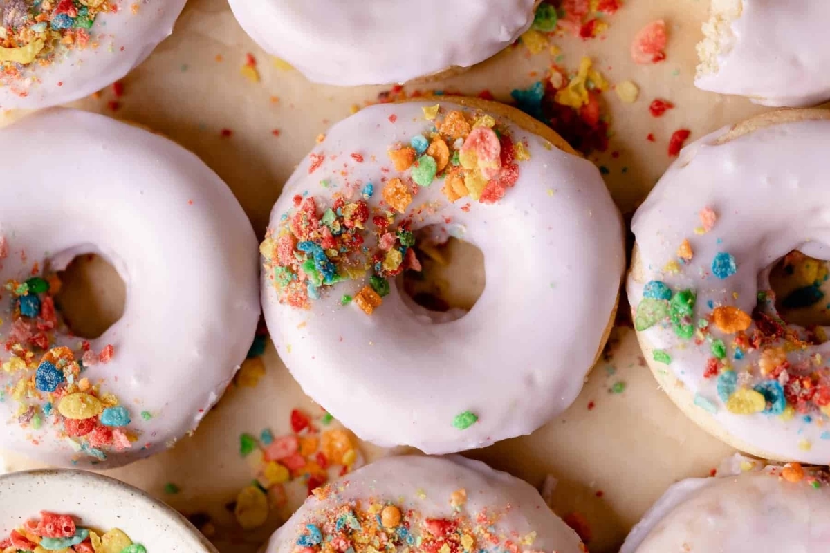 Fruity Pebble Donuts.