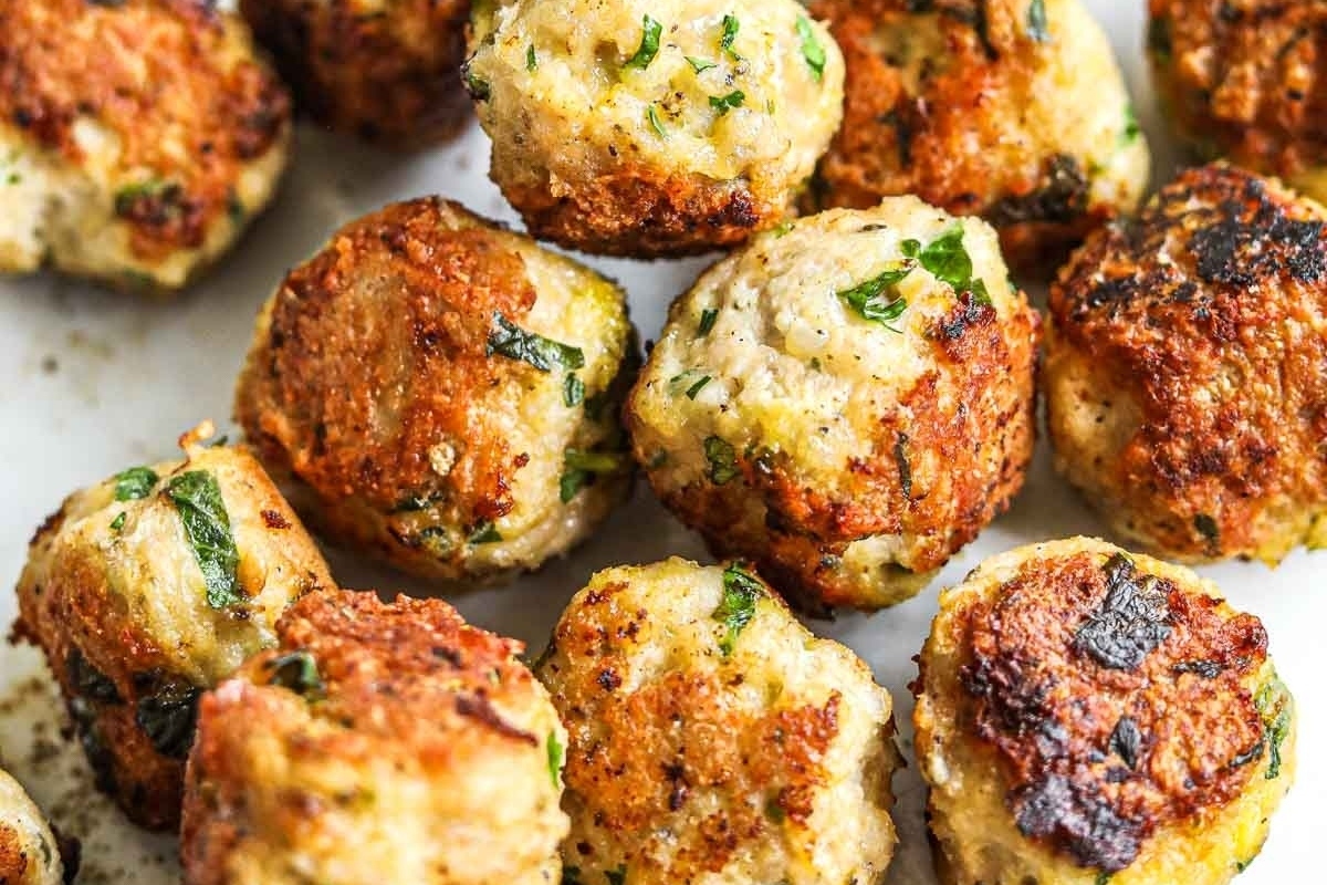 A group of food balls.