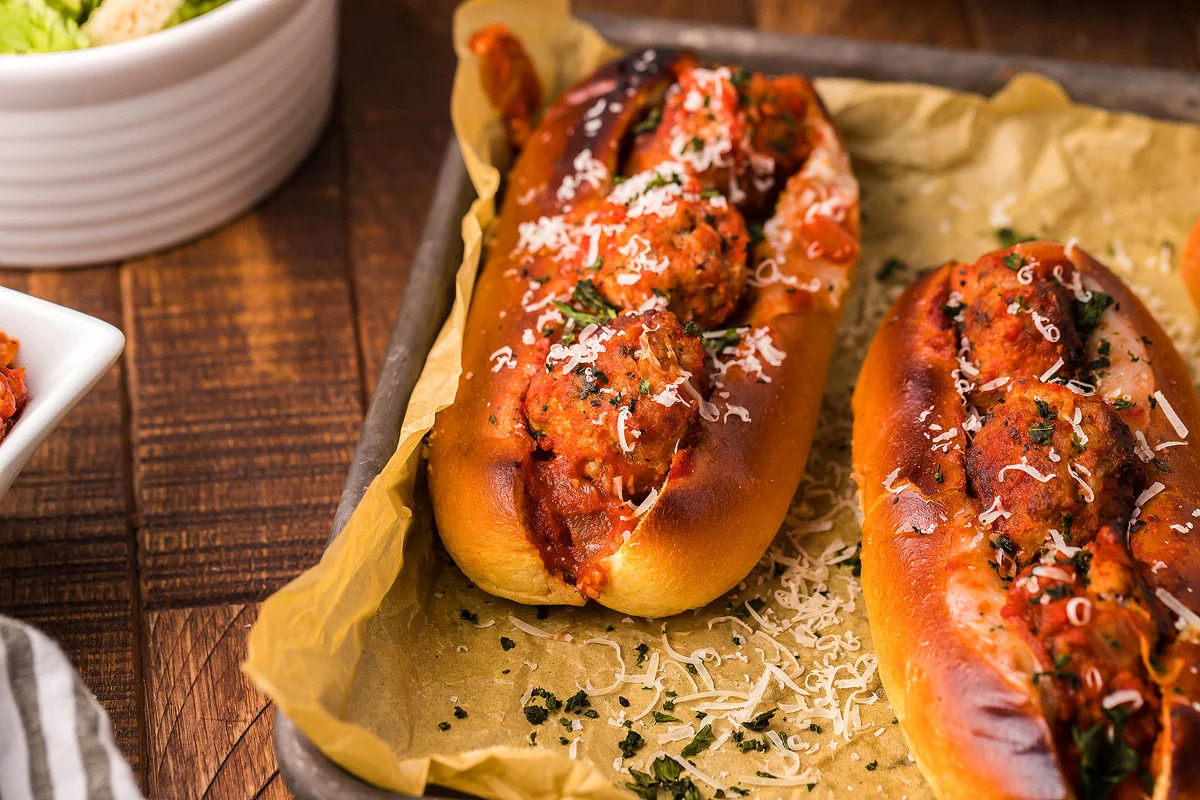 italian meatball marinara subs