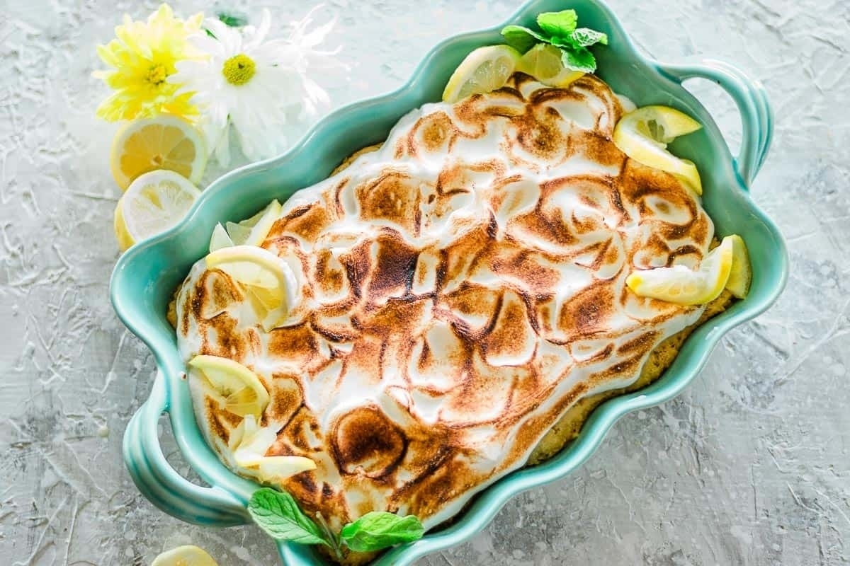 Lemon Tres Leches Cake.