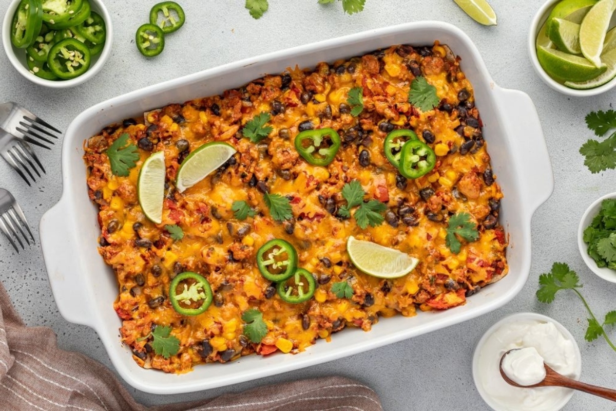 Mexican Tortilla Casserole.