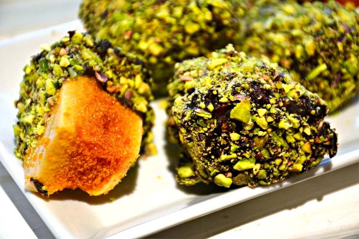 Chocolate Pistachio Honeycomb.