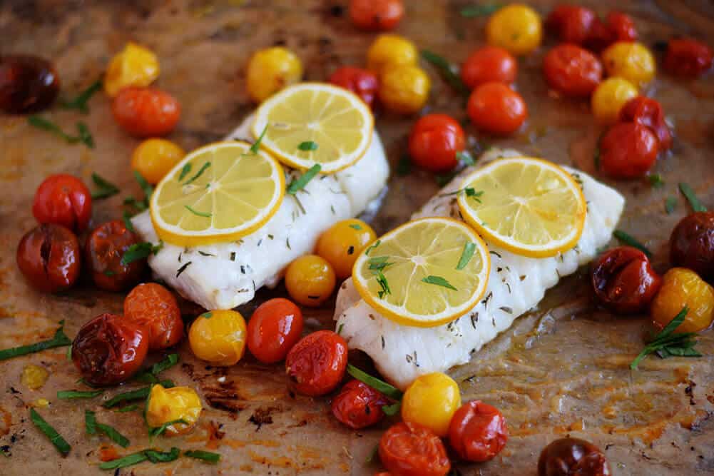 skinny roasted cod