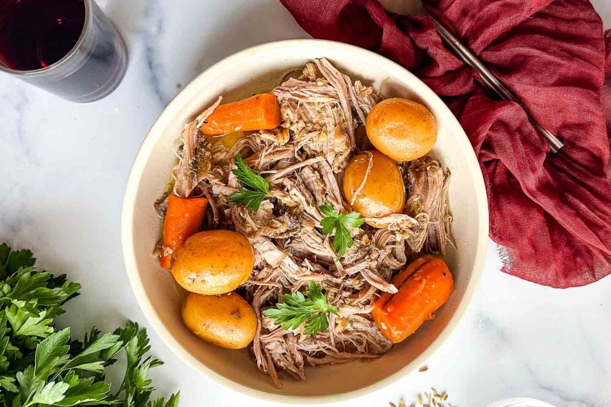 Slow Cooker Italian Pork Roast.